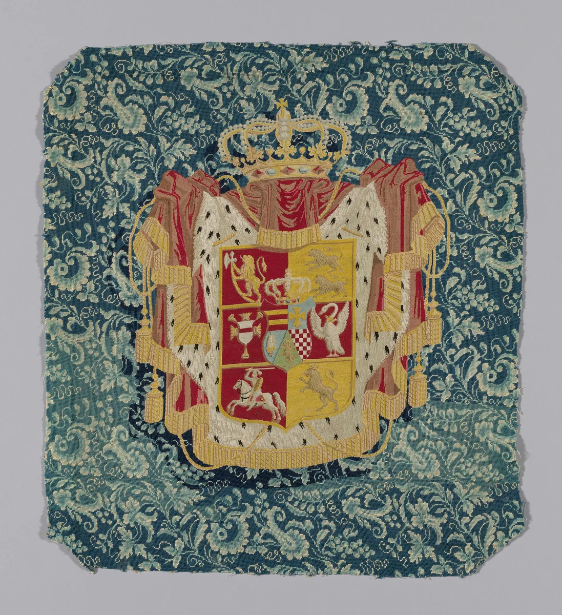 Coat of Arms of Alexander II by Russia, textile, 1801-1900