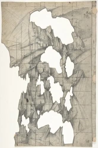 Design for a Stage Set at the Opéra, Paris by Eugène Cicéri, drawing, 1830-1890