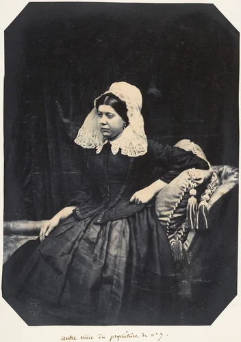 Autre nièce du propriétaire du no. 7 by Louis Pierre Théophile Dubois de Nehaut, photograph, 1854-1856