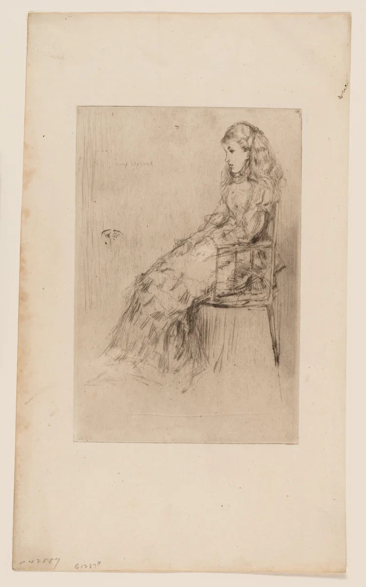 Fanny Leyland by James McNeill Whistler, print, 1874