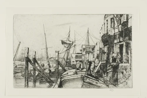 Limehouse by James McNeill Whistler, print, 1859