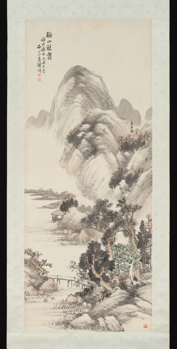 Landscape by Xu Xiang, painting, 1889