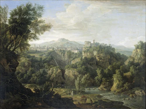 View of Tivoli by Isaac de Moucheron, painting, 1725