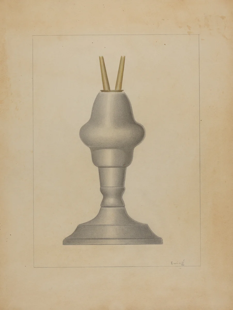 Lamp by Burton Ewing, index of american design, 1936