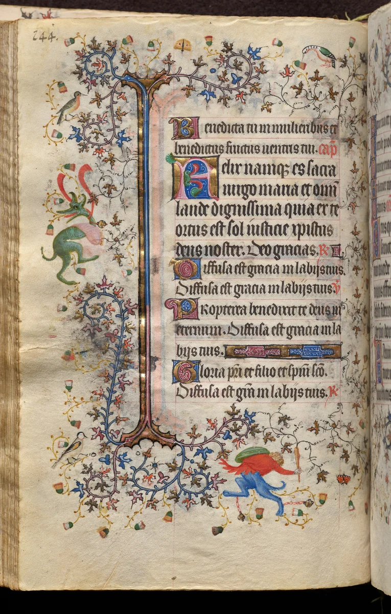 Hours of Charles the Noble, King of Navarre (1361-1425): fol. 72v, Text by Master of the Brussels Initials and Associates, book, 1400-1410