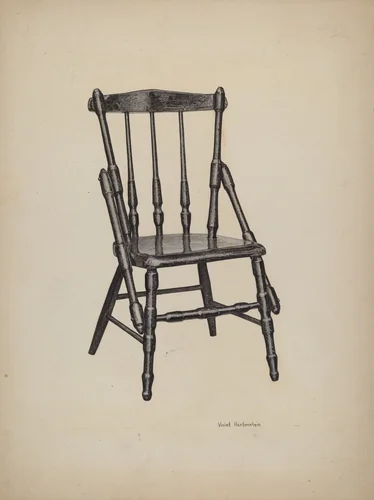 Child's Chair by Violet Hartenstein, index of american design, 1941