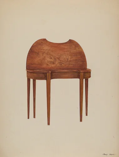 Card Table by Henry Meyers, index of american design, 1937
