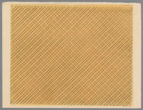 Blad met ruitpatroon by anonymous, print, 1800-1900