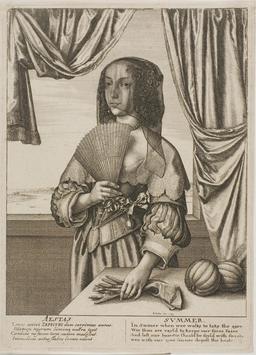 Summer by Wenceslaus Hollar, print, 1641