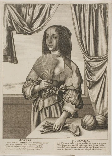 Summer by Wenceslaus Hollar, print, 1641