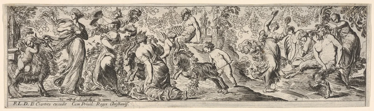 Plate 6 from "Les Grandes Frises" by Pierre Brebiette, print, 1610-1626