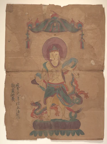 Two Buddhist Paintings by Unidentified Artist, painting, 670-797