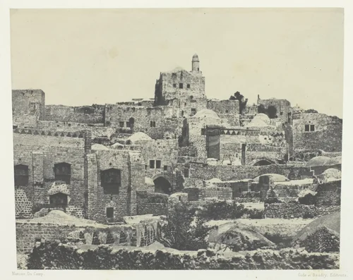 Jérusalem, Quartier Occidental; Palestine by Maxime Du Camp, photograph, 1849-1851