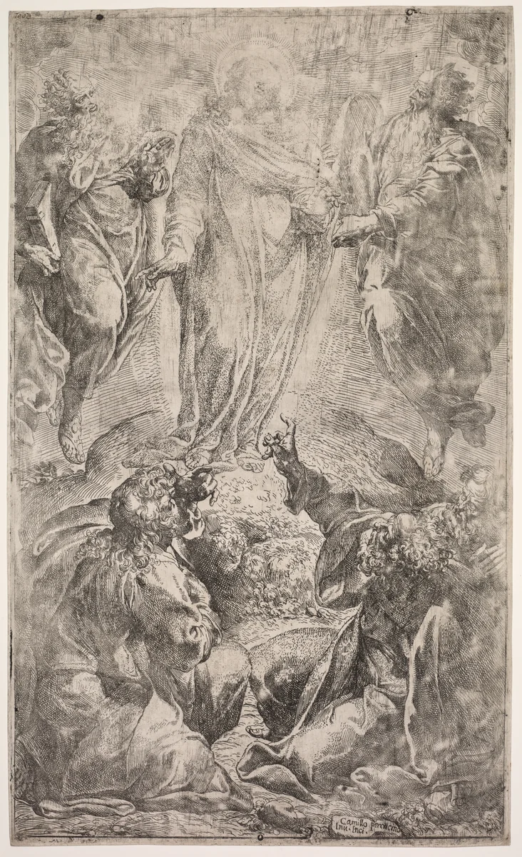 The Transfiguration by Camillo Procaccini, print, 1587-1590