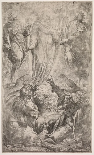 The Transfiguration by Camillo Procaccini, print, 1587-1590