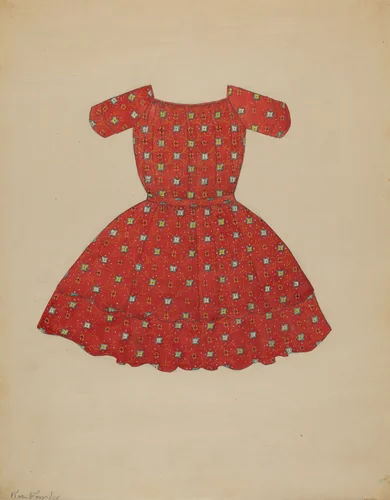 Child's Dress by Catherine Fowler, index of american design, 1936