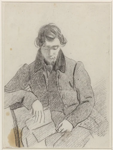 Portret van Charles van Beveren by Gijsbertus Craeyvanger, drawing, 1830-1895