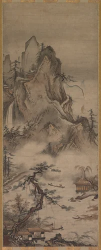 Landscape by Judō, painting, 1500-1573