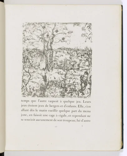 In-text plate (page 17) from Daphnis et Chloé by Pierre Bonnard, illustrated book, 1902