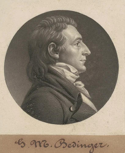 George Michael Bedinger by Charles B. J. Févret de Saint-Mémin, print, 1806