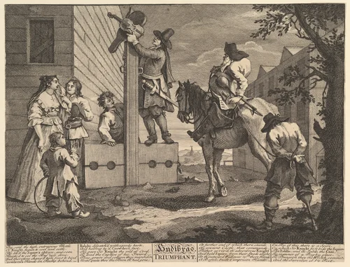 Hudibras Triumphant (Twelve Large Illustrations for Samuel Butler's Hudibras, Plate 4) by William Hogarth, print, 1725-1726