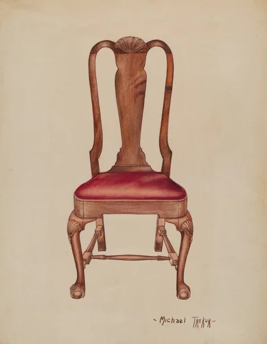 Side Chair by Charles Squires, index of american design, 1937