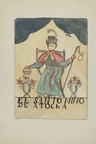 Retablo-Child's Saint by E. Boyd, index of american design, 1935-1942