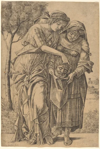 Judith with the Head of Holofernes by Girolamo Mocetto, print, 1500-1505