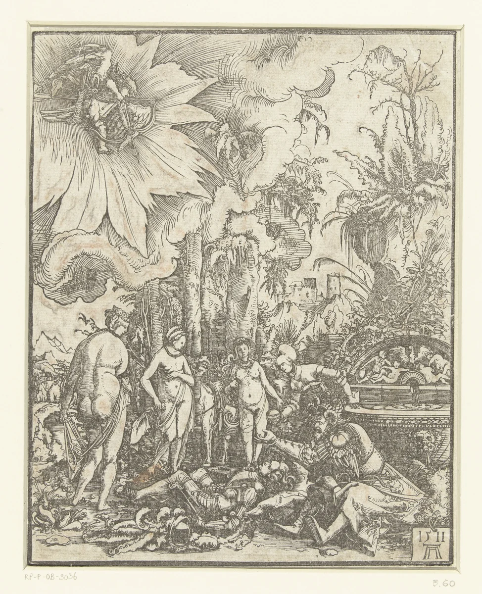 De droom van Paris by Unknown, print, 1511