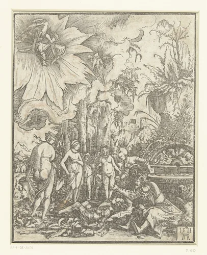 De droom van Paris by Unknown, print, 1511