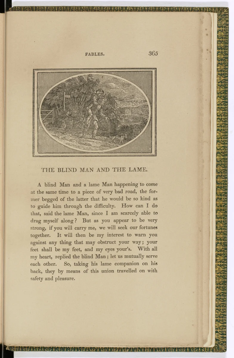 Headpiece (page 365) from The Fables of Aesop by Thomas Bewick, illustrated book, 1818