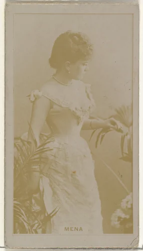 Mena, from the Actors and Actresses series (N145-8) issued by Duke Sons & Co. to promote Duke Cigarettes by W. Duke, Sons & Co., photograph, 1890-1895