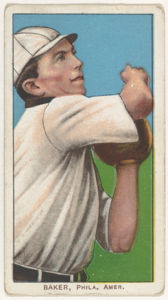 Baker, Philadelphia, American League, from the White Border series (T206) for the American Tobacco Company by American Tobacco Company, print, 1909-1911