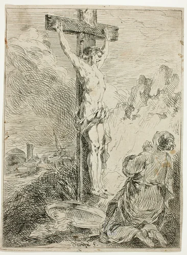 Christ on the Cross by Michel François Dandré-Bardon, print, 1720-1783