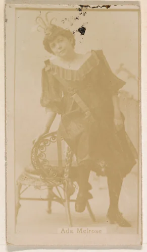 Ada Melrose, from the Actresses series (N245) issued by Kinney Brothers to promote Sweet Caporal Cigarettes by Kinney Brothers Tobacco Company, photograph, 1890