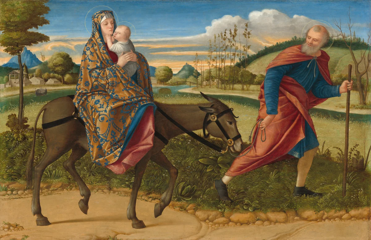 The Flight into Egypt by Vittore Carpaccio, painting, 1515