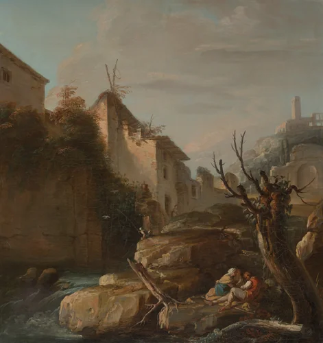 Appenine Landscape by François Le Moyne, painting, 1725-1735