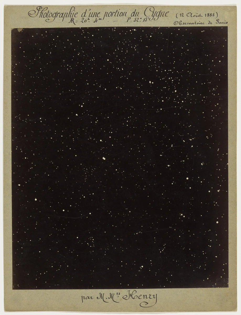 Section of the Constellation Cygnus by Paul Henry, photograph, 1885
