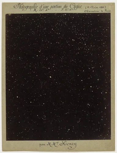 Section of the Constellation Cygnus by Paul Henry, photograph, 1885