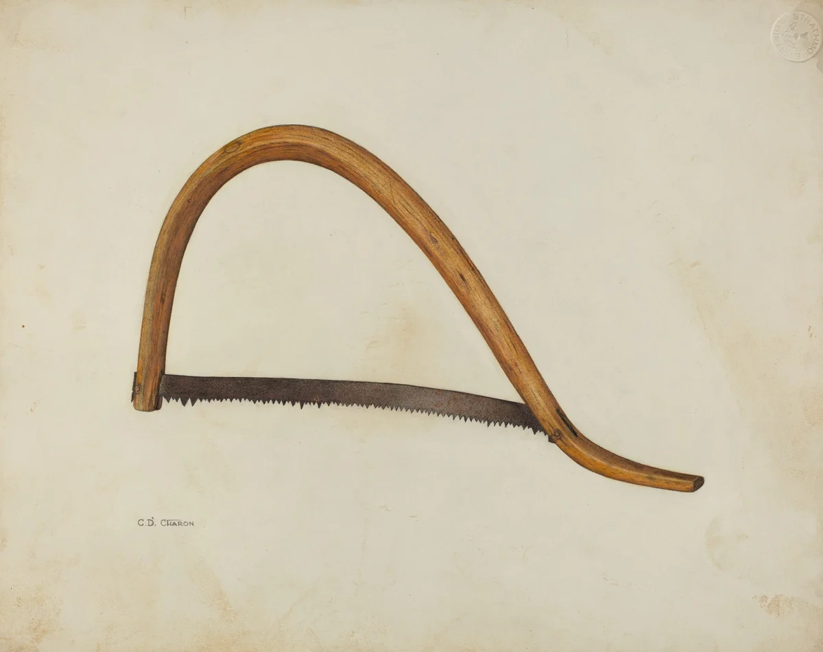 Saw by Charles Charon, index of american design, 1940