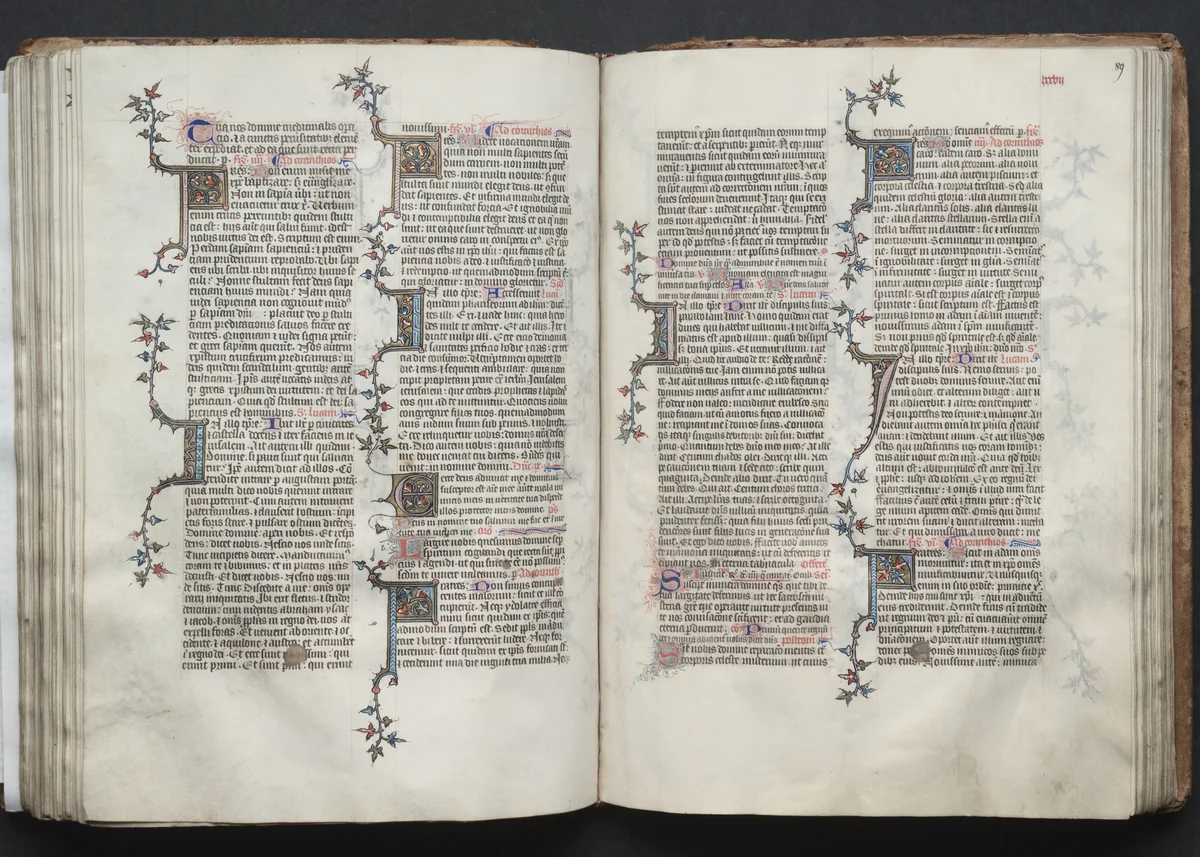 The Gotha Missal: Fol. 88v, Text by Master of the Boqueteaux, book, 1370-1380