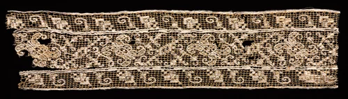 Fragment of a Band with Abstract Pattern by Unknown, textile, 1500-1699
