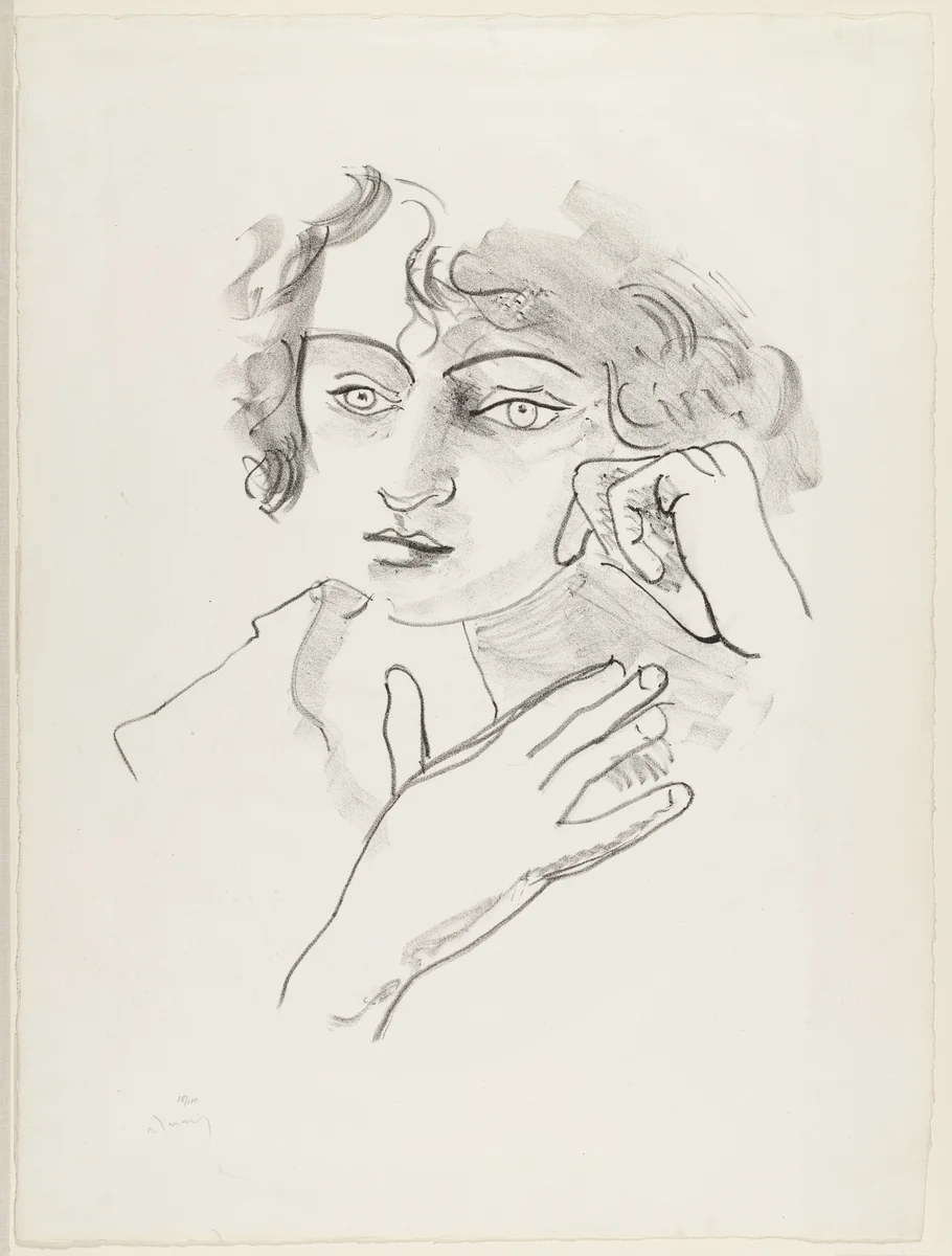 Head of a Woman from the portfolio Metamorphoses by André Derain, print, 1927