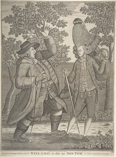 Well-a-day, Is this my Son Tom by Samuel Hieronymus Grimm, print, 1768-1778