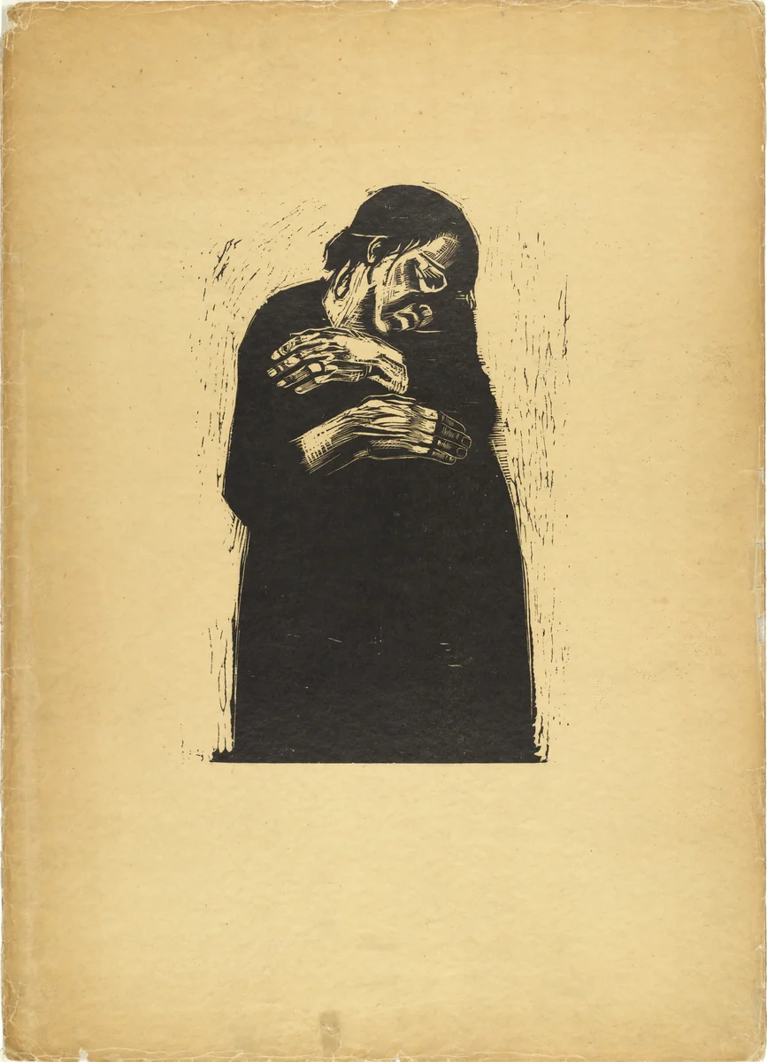 The Widow I (Die Witwe 1) (front cover) from War (Krieg) by Käthe Kollwitz, print, 1921