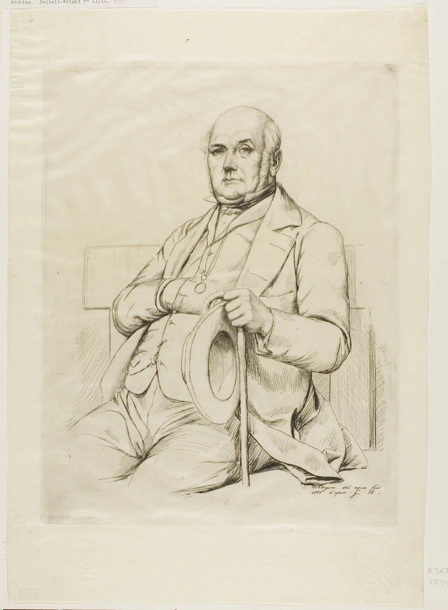 Portrait of Casimir le Conte by Charles Meryon
Gustave Clarence Rodolphe Boulanger, print, 1856