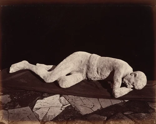 Impronte Umane, Pompei (Human Cast, Pompeii) by Giorgio Sommer, photograph, 1873