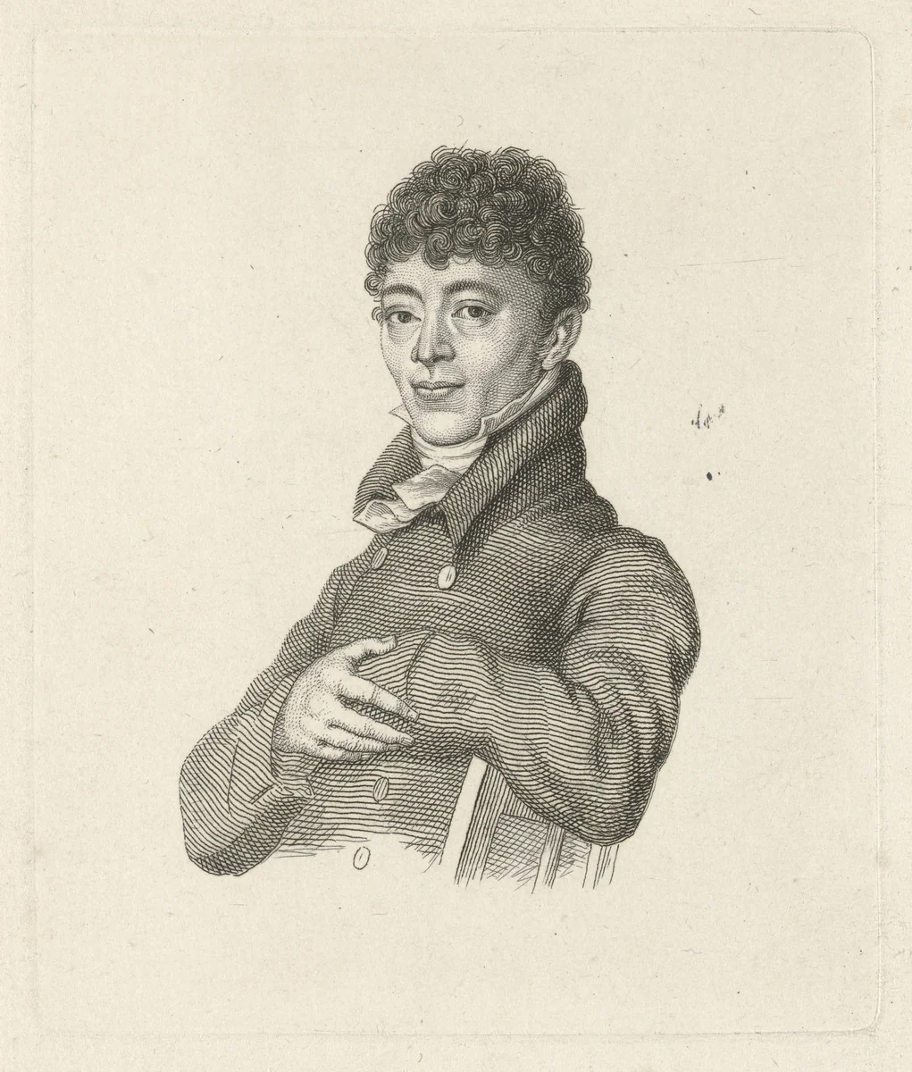 Portret van Albertus Jonas Brandt by Jacob Ernst Marcus, print, 1816