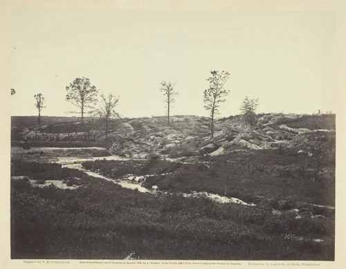 Interior View of the Confederate Line by Timothy O'Sullivan, photograph, 1865