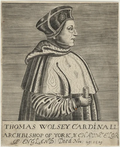 Thomas Wolsey, Cardinal by Anonymous Artist; Renold Elstrack, print, 1571-1625